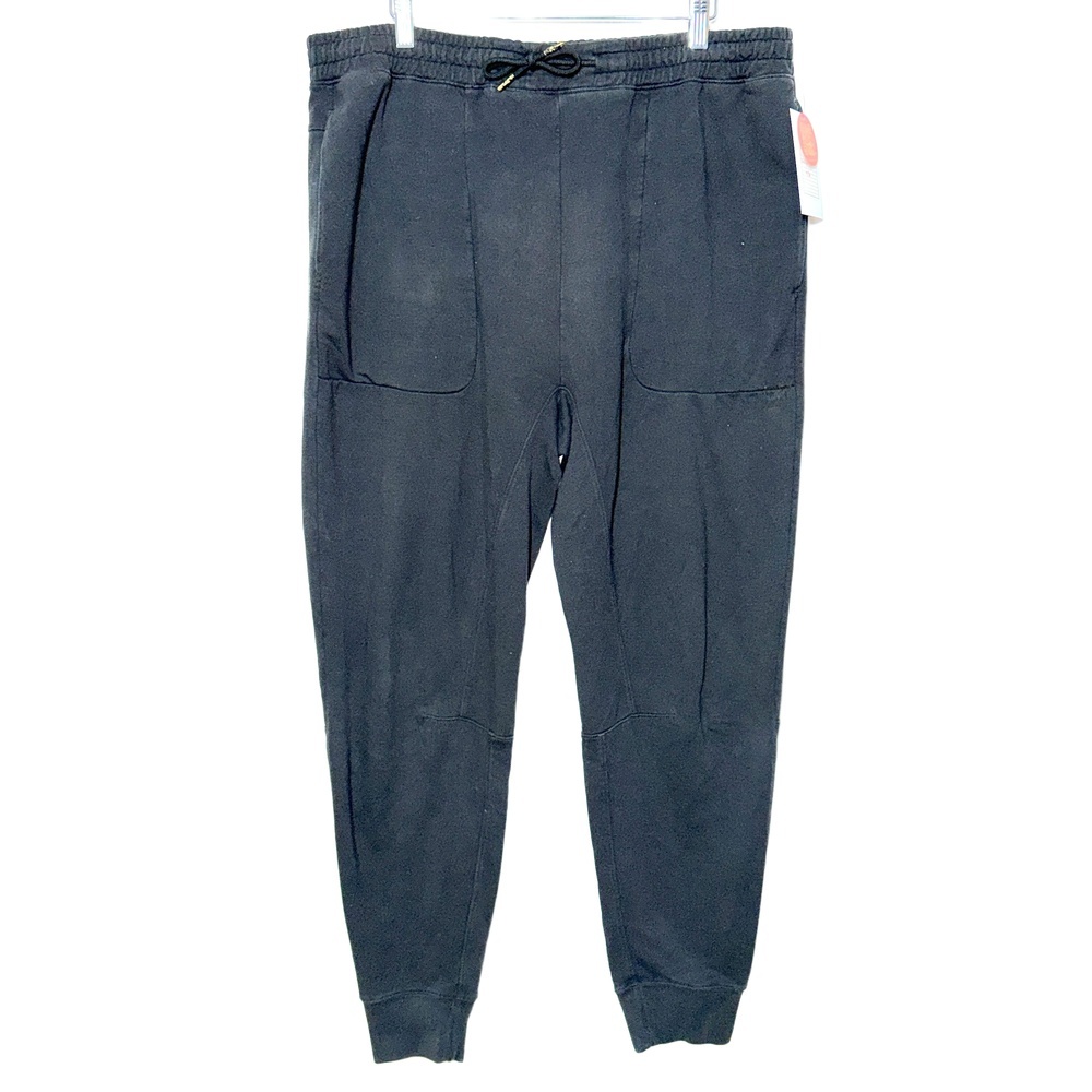 Abercrombie & Fitch Black Fleece Drawstring Cuffed Joggers Sweatpants Size XL